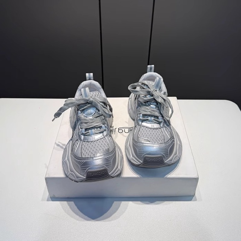 Women Shoes Running - 2026 New Chunky Sneakers Platform Mesh