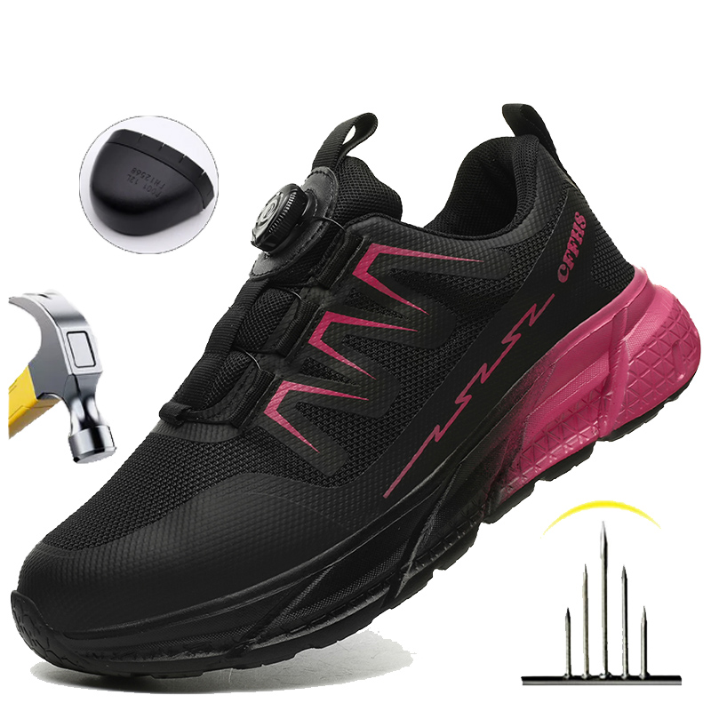 Women'S Shoes For Work - Women's Anti-Puncture Safety Boots Steel Toe