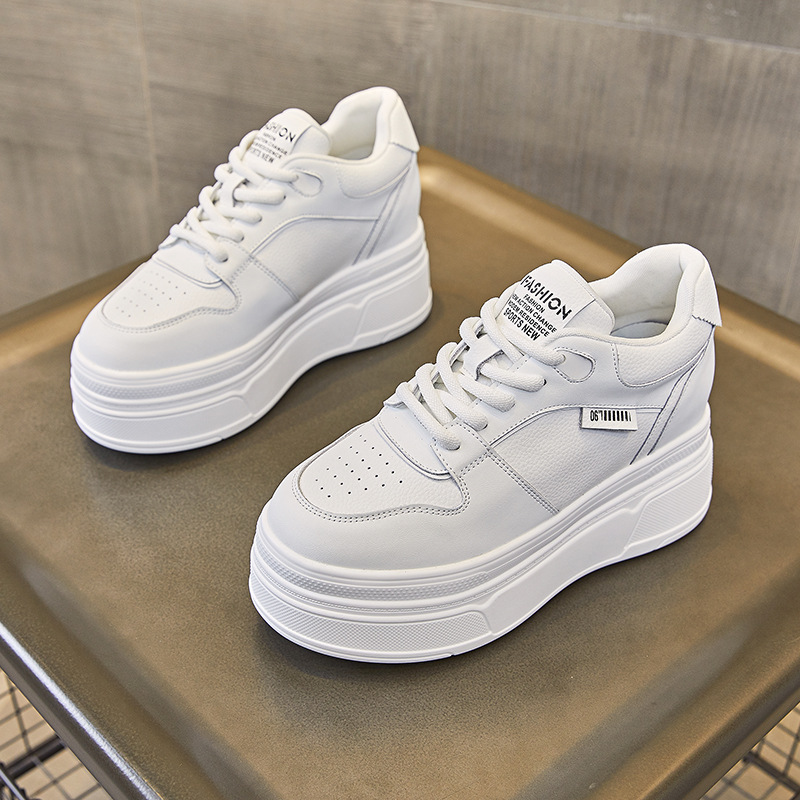 9CM Genuine Leather NEW Brand  - Women Shoes Running 评论和价格