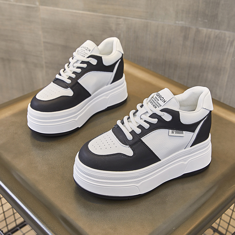 9CM Genuine Leather NEW Brand  - Women Shoes Running 评论和价格