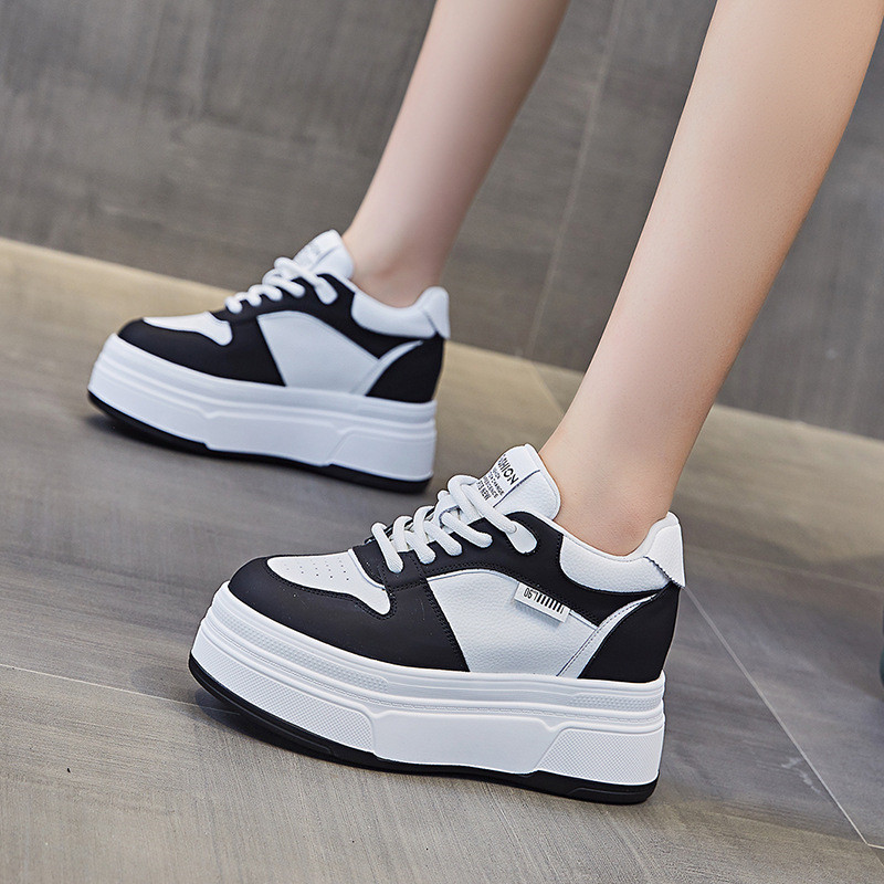 9CM Genuine Leather NEW Brand  - Women Shoes Running 评论和价格
