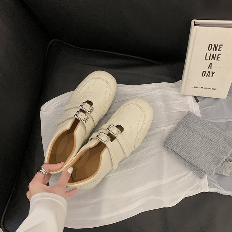 Fashion Women Round Toe Double - Loafer Flat Women 评论和价格