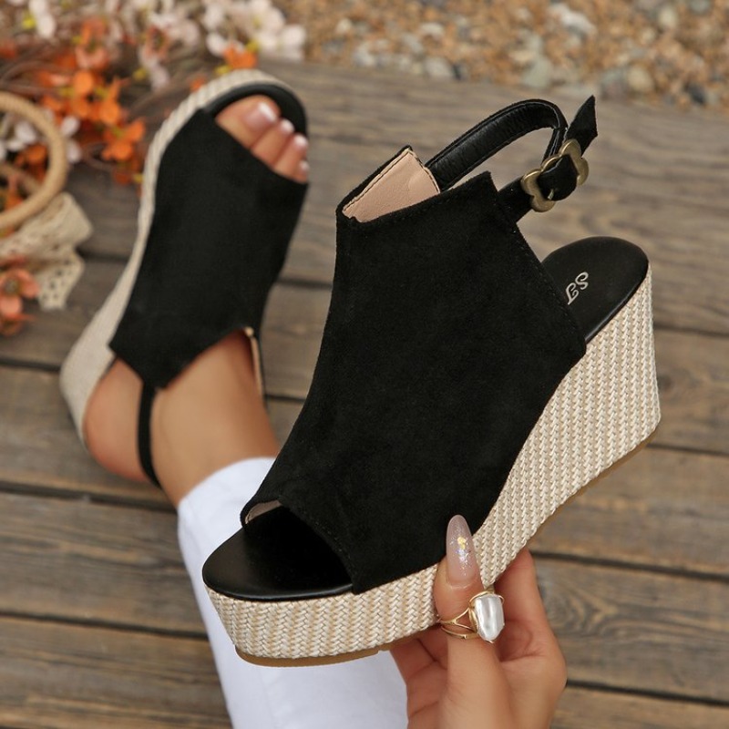 Women Sandals Summer Wedge Pla - Espadrille Wedge Shoes 评论和价格