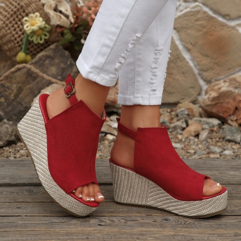 Women Sandals Summer Wedge Pla - Espadrille Wedge Shoes 评论和价格