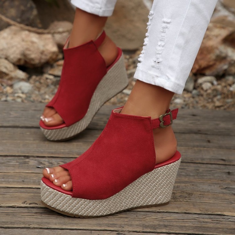 Women Sandals Summer Wedge Pla - Espadrille Wedge Shoes 评论和价格
