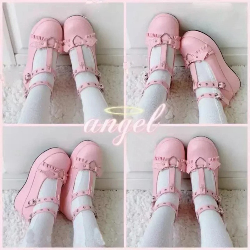 New Sweet Heart Buckle Wedges  - Women Shoes Casual 评论和价格