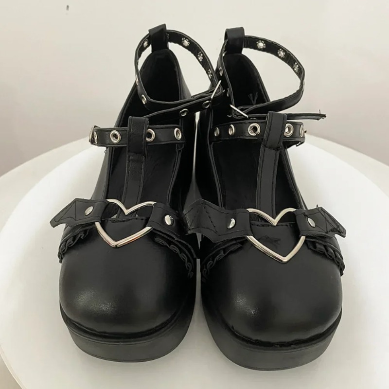 New Sweet Heart Buckle Wedges  - Women Shoes Casual 评论和价格