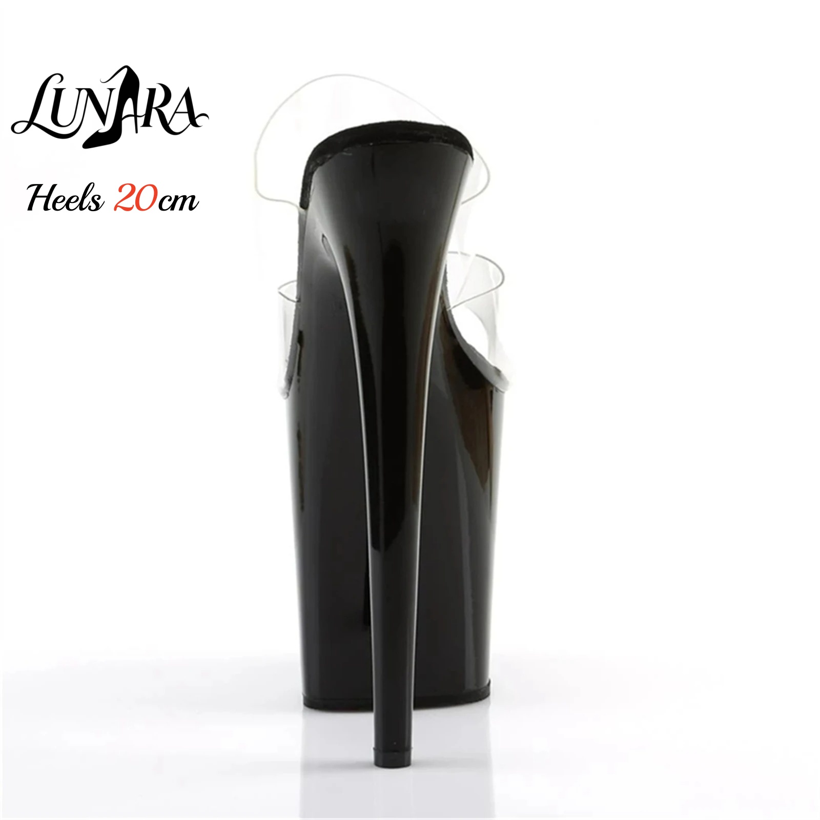 20cm Clear PVC Strappy Ultra H - Clear Strap Heel 评论和价格