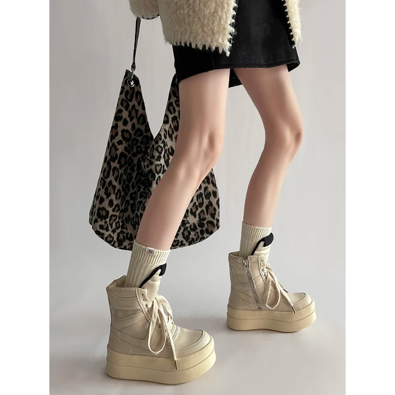 Thick Sole Ankle Boots Design  - Women Shoes Size Chart 评论和价格