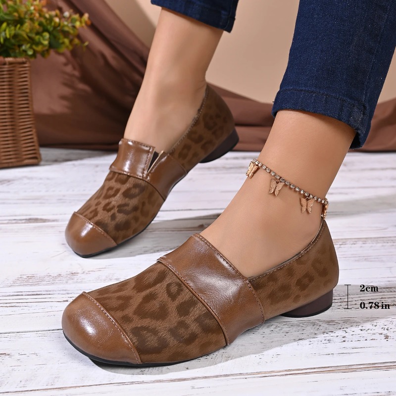 Women's Fashion Leopard Print  - Loafer Flat Women 评论和价格