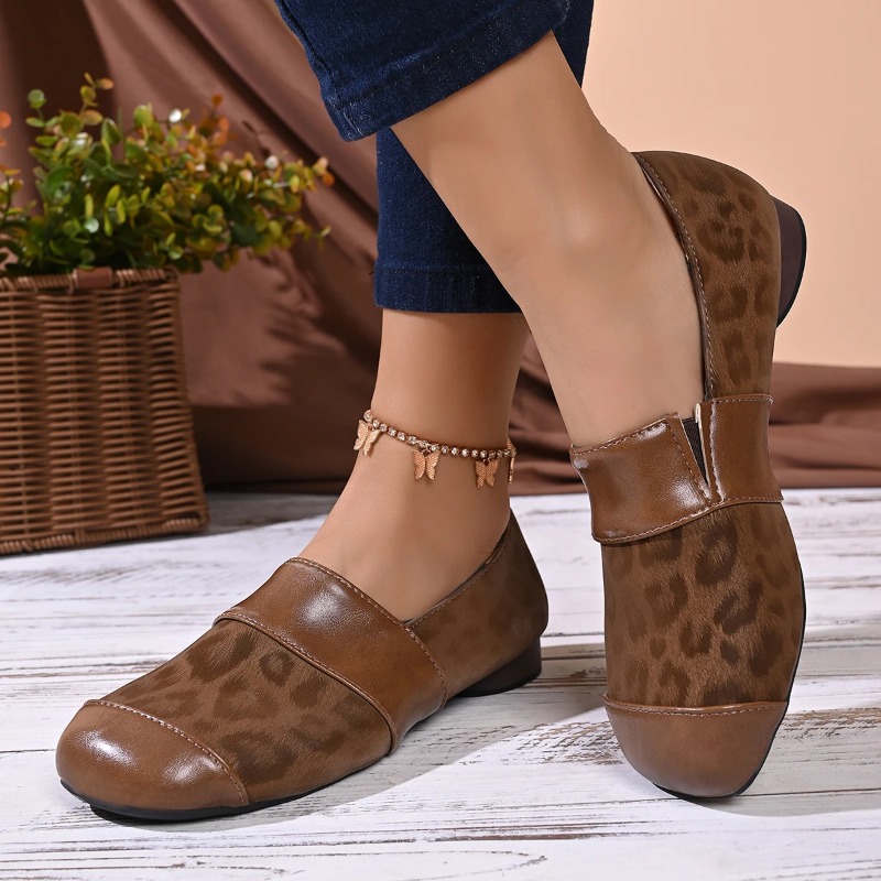 Women's Fashion Leopard Print  - Loafer Flat Women 评论和价格