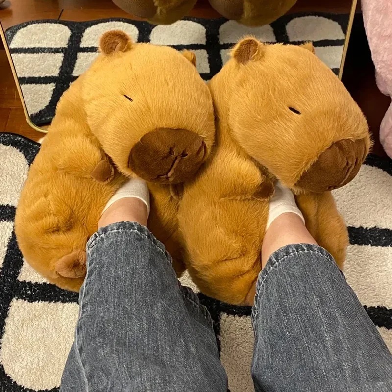 Novelty capybara slippers unis - Women Shoes Winter 评论和价格