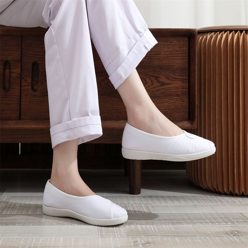 Soft Cloth Work Shoes Women Wh - Women'S Shoes For Standing All Day 评论和价格