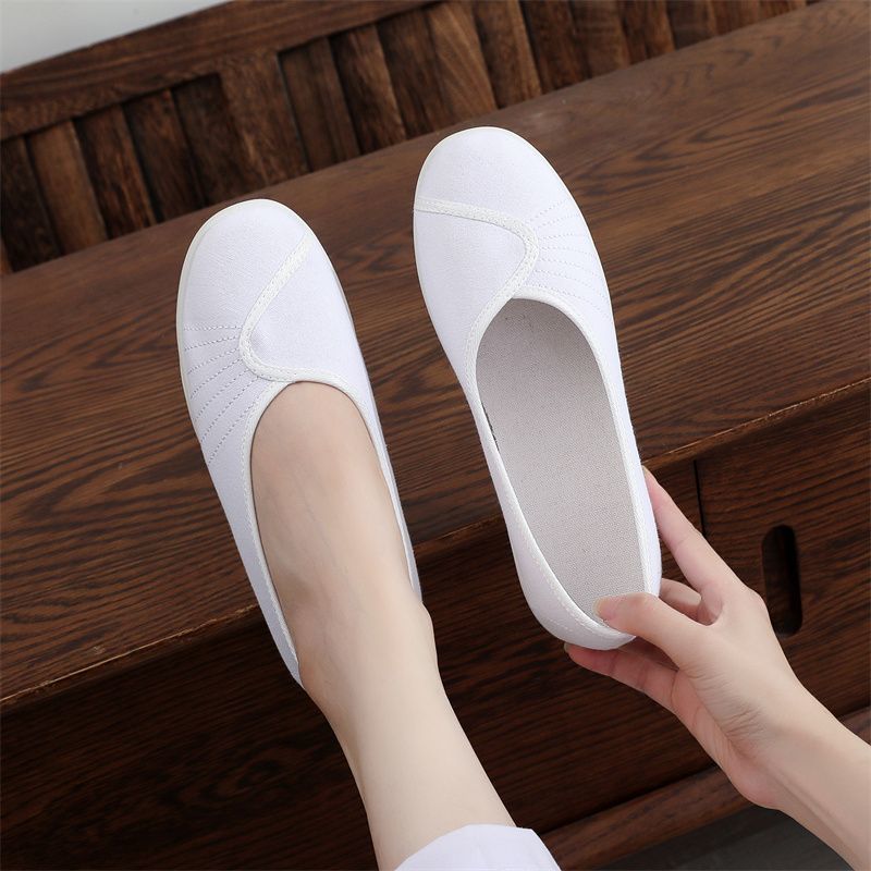Soft Cloth Work Shoes Women Wh - Women'S Shoes For Standing All Day 评论和价格