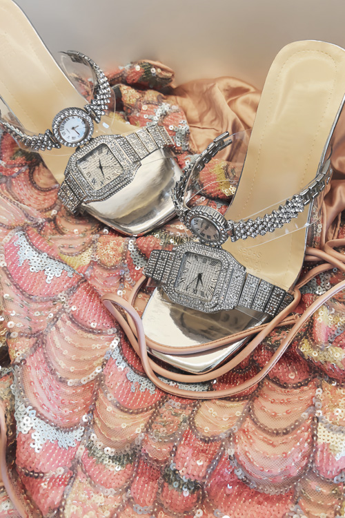 Original design Crystal watch  - Clear Strap Heel 评论和价格