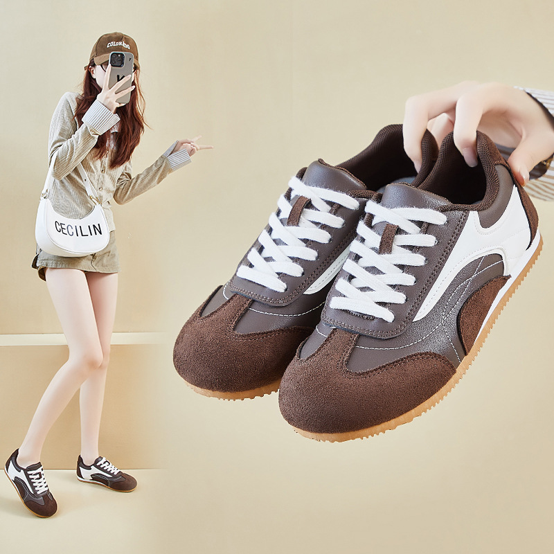 Women's leather sports shoes,  - Women Shoes Running 评论和价格