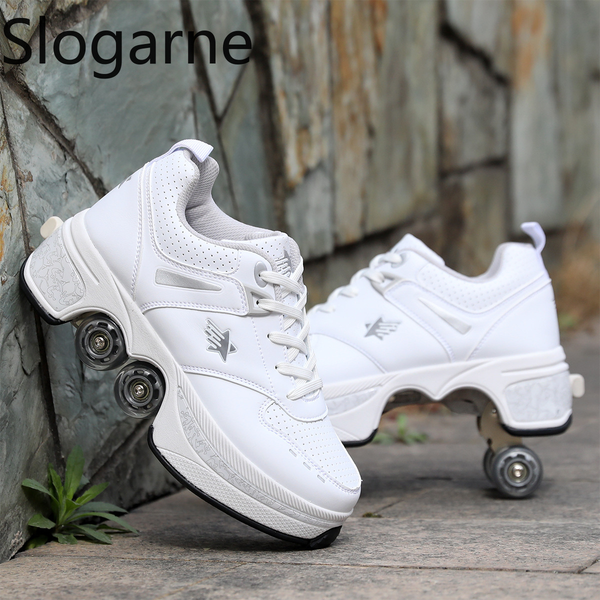 Women 4 Wheels Deformation Rol - Women Shoes Running 评论和价格
