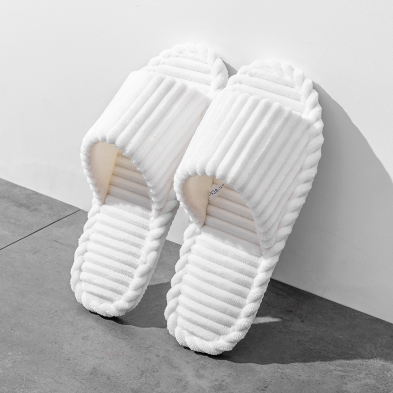 Open-Toe Breathable House Slip - Women Shoes Winter 评论和价格