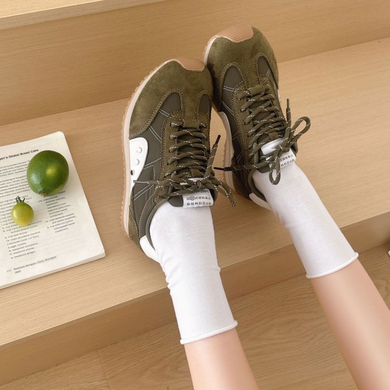 Retro Color Block Sneakers Wom - Women Shoes Running 评论和价格