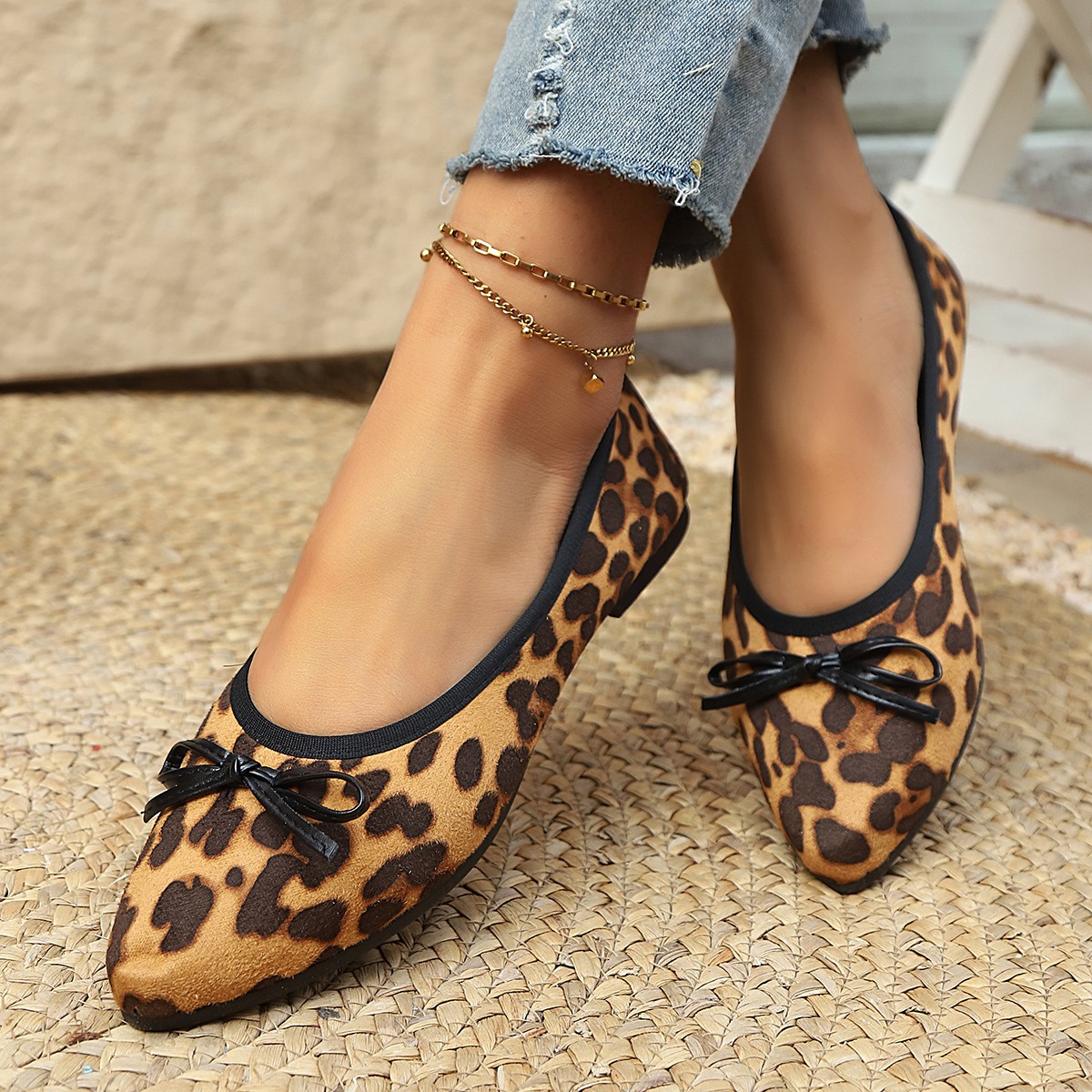 2026 Leopard Flats Women Round - Women'S Shoes For Work 评论和价格
