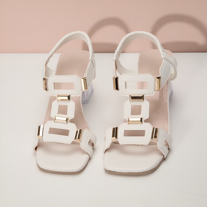Fashion Plus Size Simple Elega - Clear Strap Heel 评论和价格