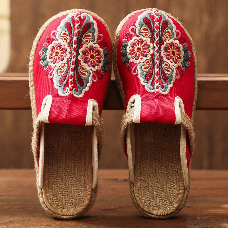Women Casual Linen Handmade Em - Women'S Shoes Vegan 评论和价格