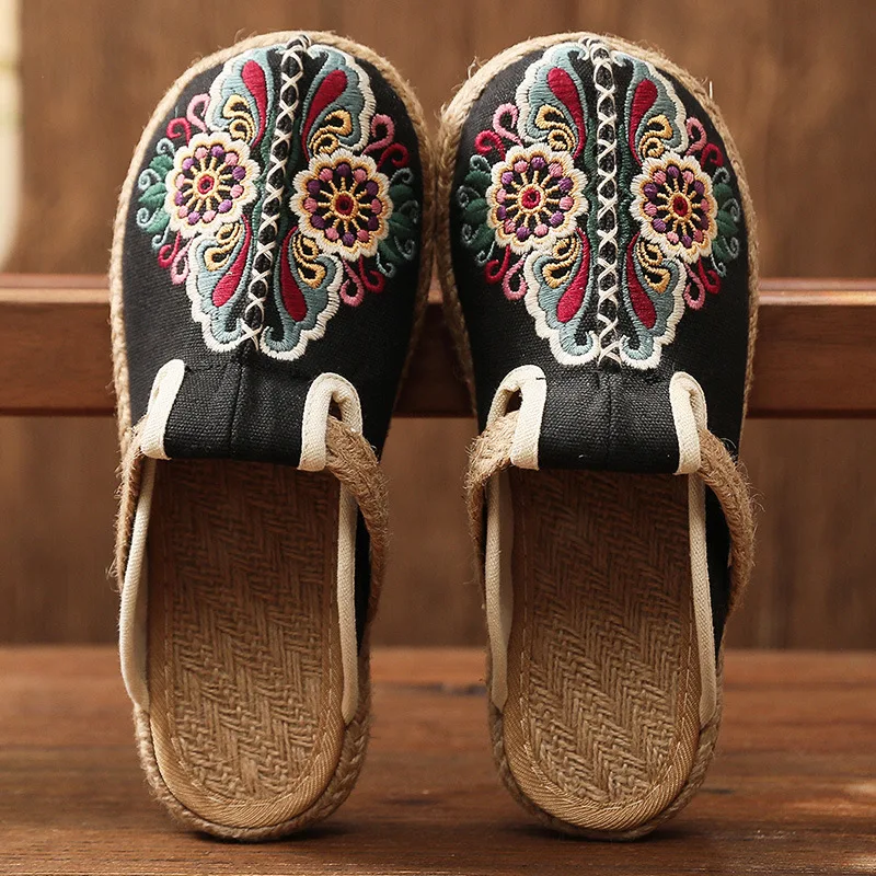 Women Casual Linen Handmade Em - Women'S Shoes Vegan 评论和价格