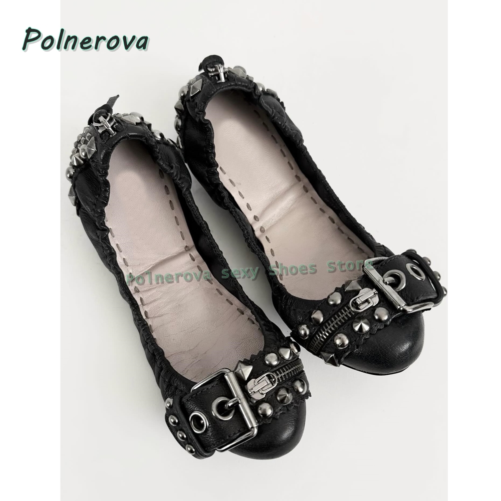 Rivet Belt Buckle Mary Jane Sh - Women Shoes Casual 评论和价格