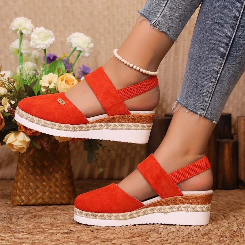 Women Closed Toe Wedge Sandals - Espadrille Wedge Shoes 评论和价格