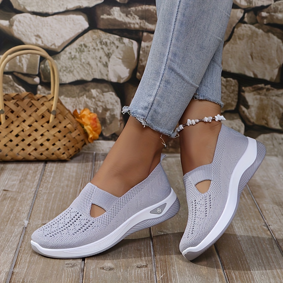 Womens Spring Summer Knit Slip - Women'S Shoes With Arch Support 评论和价格