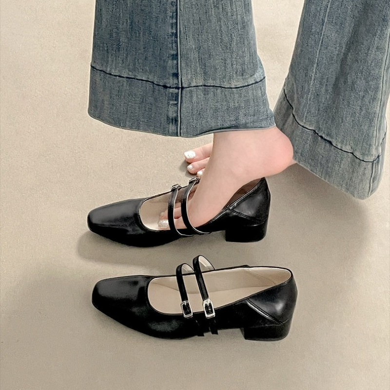 Square Toe Low Heel Women Silv - Women Shoes Casual 评论和价格