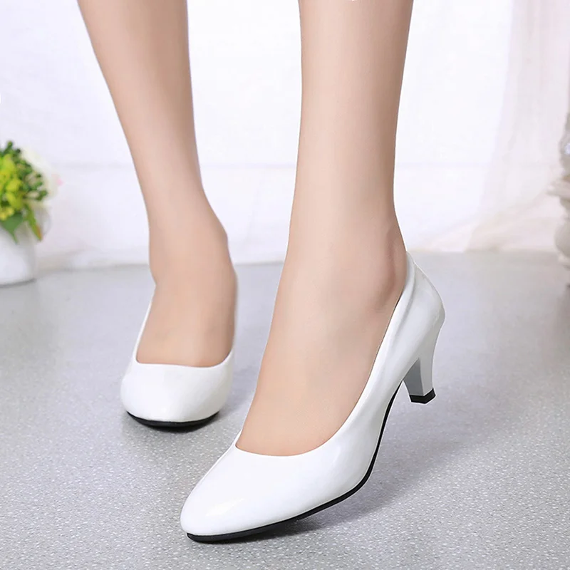 Female Pumps Nude Shallow Mout - Women'S Shoes For Work 评论和价格
