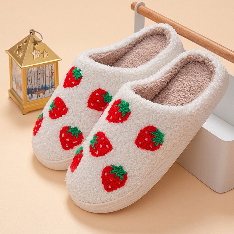 Strawberry Women's Slippers Ho - Women Shoes Winter 评论和价格