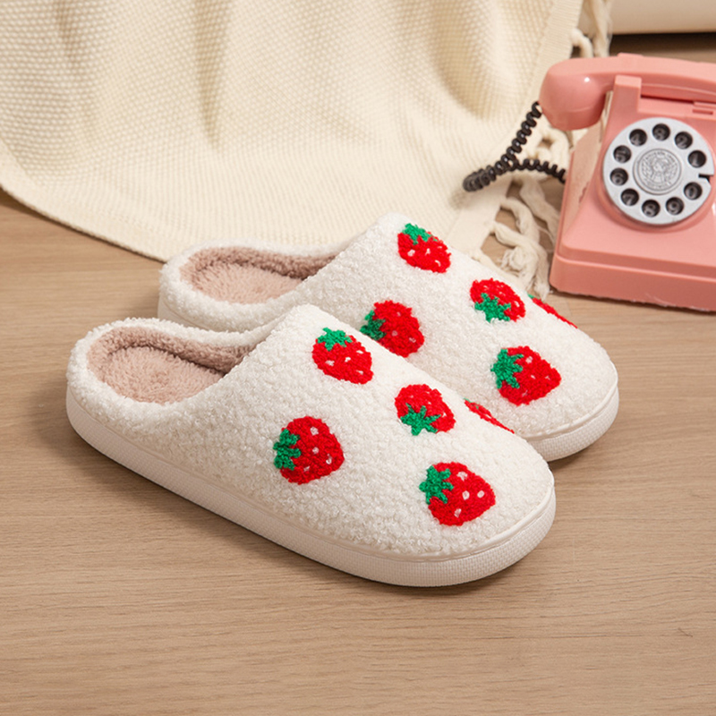 Strawberry Women's Slippers Ho - Women Shoes Winter 评论和价格