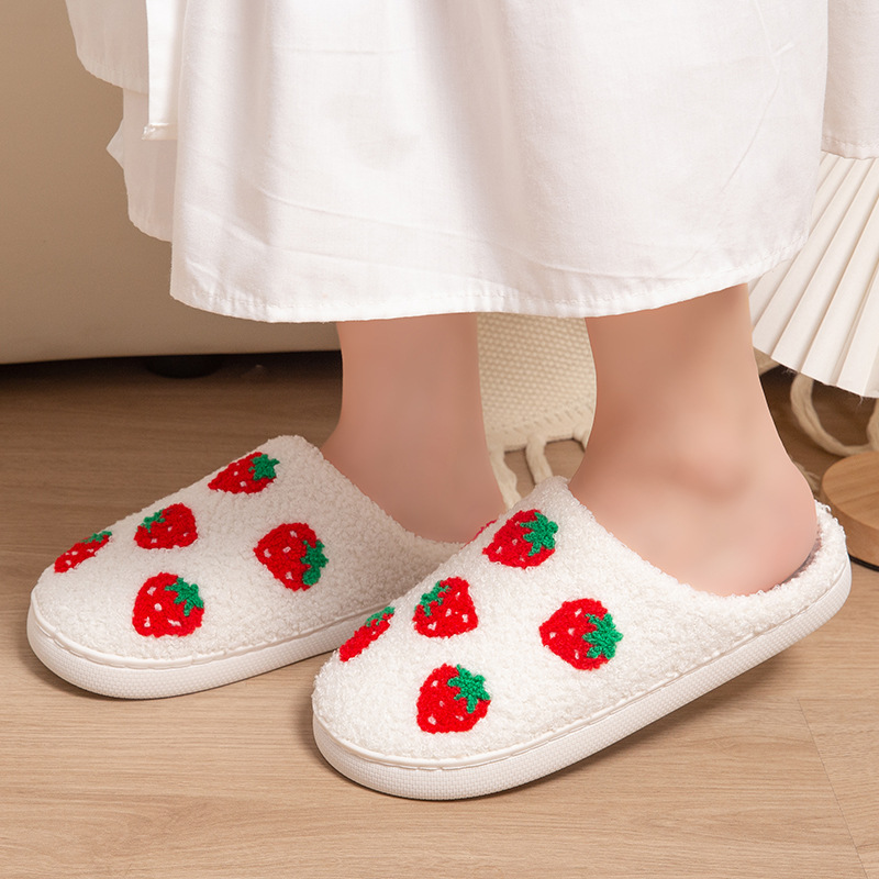 Strawberry Women's Slippers Ho - Women Shoes Winter 评论和价格