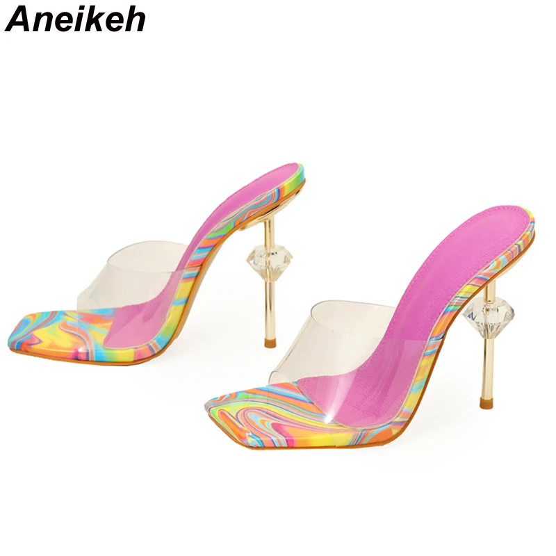 Aneikeh NEW Sexy Strange Trans - Clear Strap Heel 评论和价格
