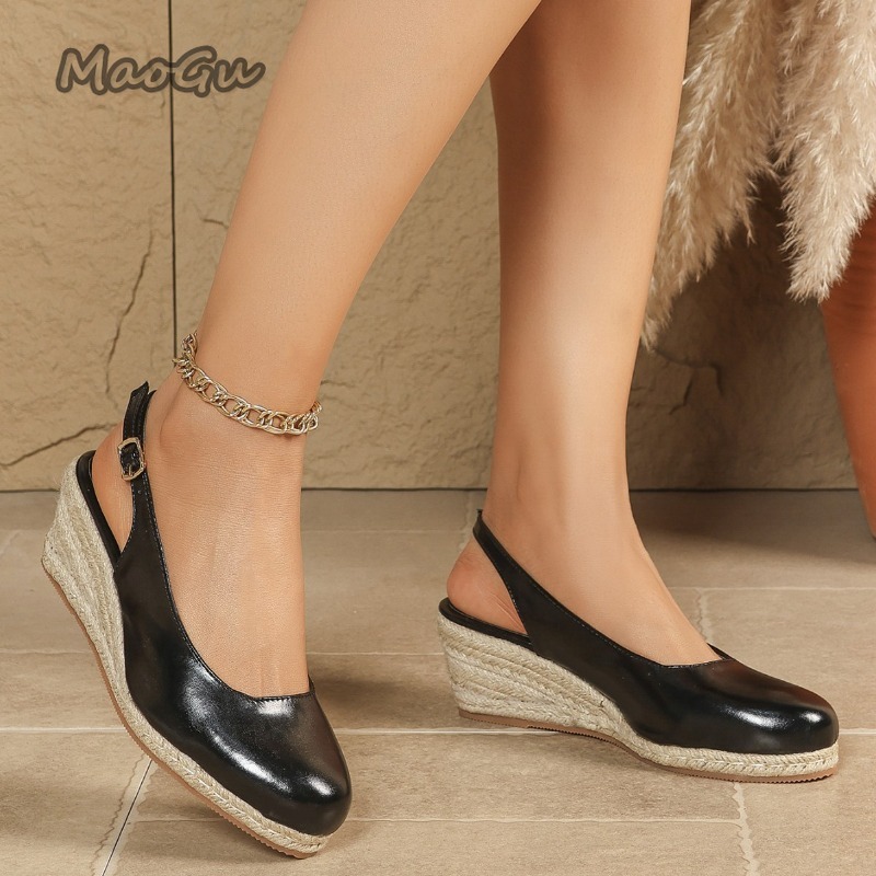 Fashion Ladies 2026 New Summer - Espadrille Wedge Shoes 评论和价格